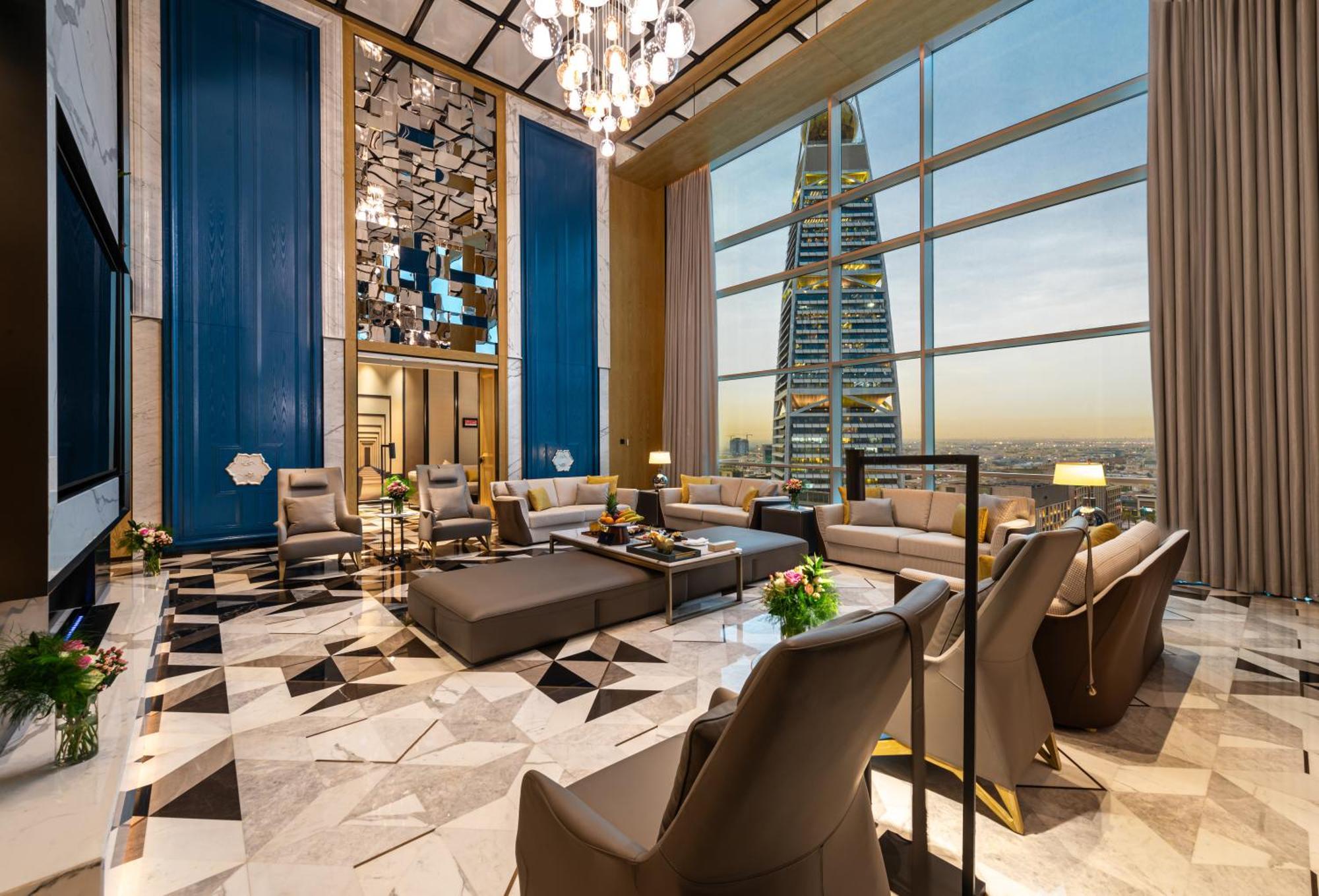 Narcissus The Royal Hotel Riadh Exterior foto The living room of the Presidential Suite